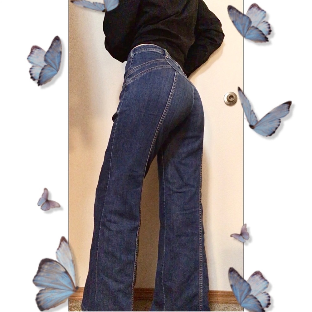 free people slight wide leg mid rise jeans